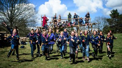 Spejdere har det sjovt..